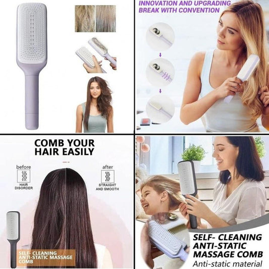 Funky Comb - Self Cleaning Hair Brush