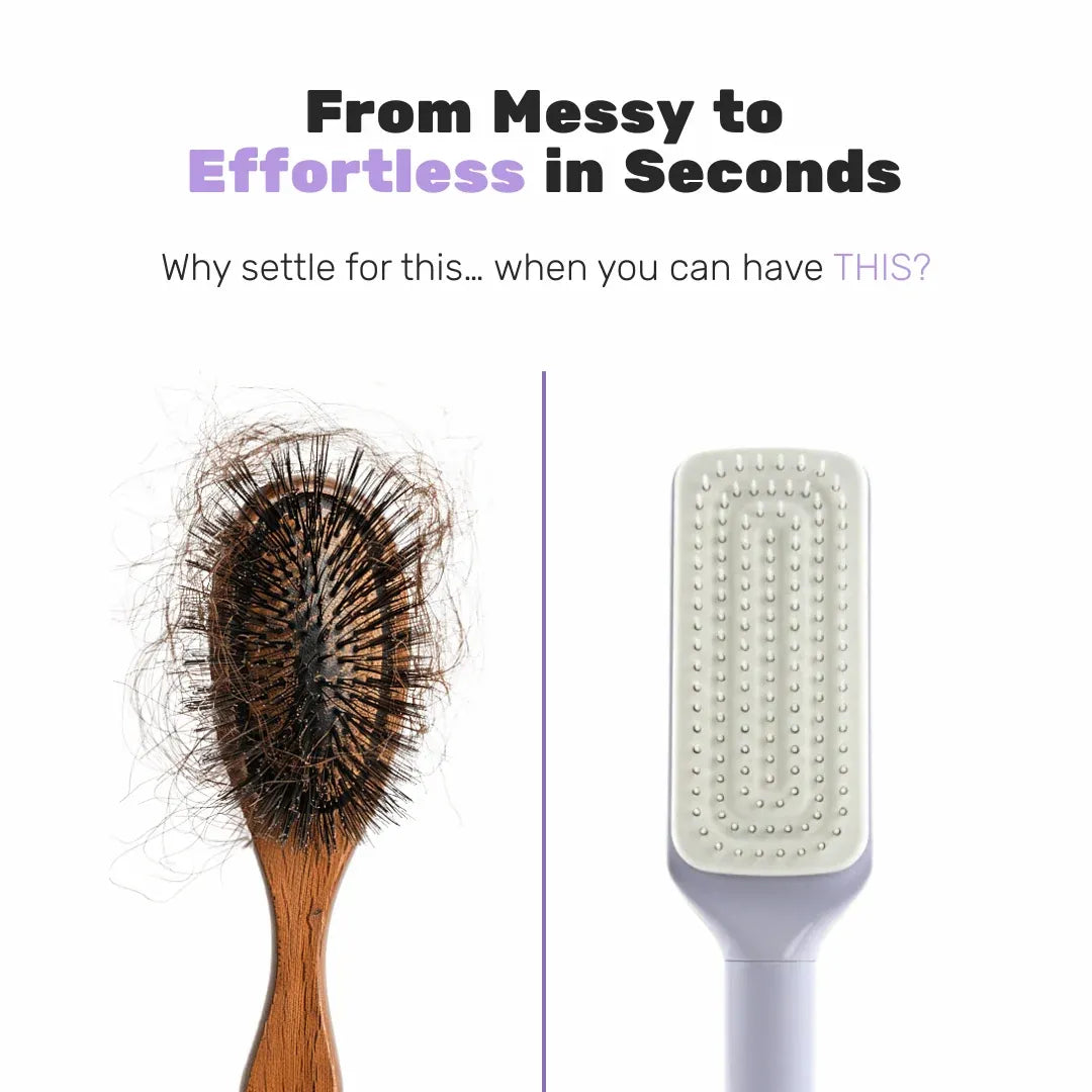 Funky Comb - Self Cleaning Hair Brush