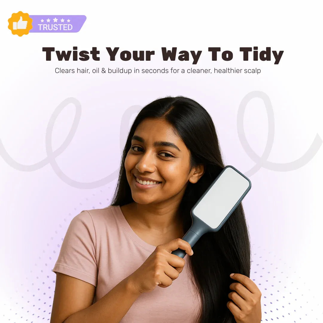 Funky Comb - Self Cleaning Hair Brush
